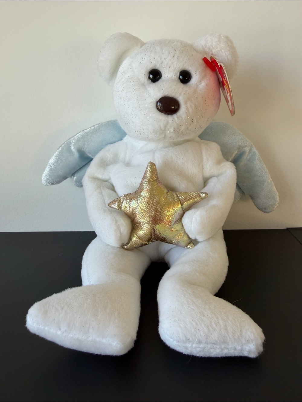 Retired 2003 TY Beanie Baby Star The Angel Bear With Tag